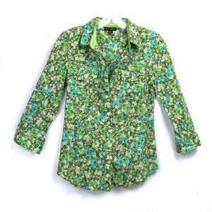 WILLI SMITH Pretty Green Floral Buttondown Shirt S